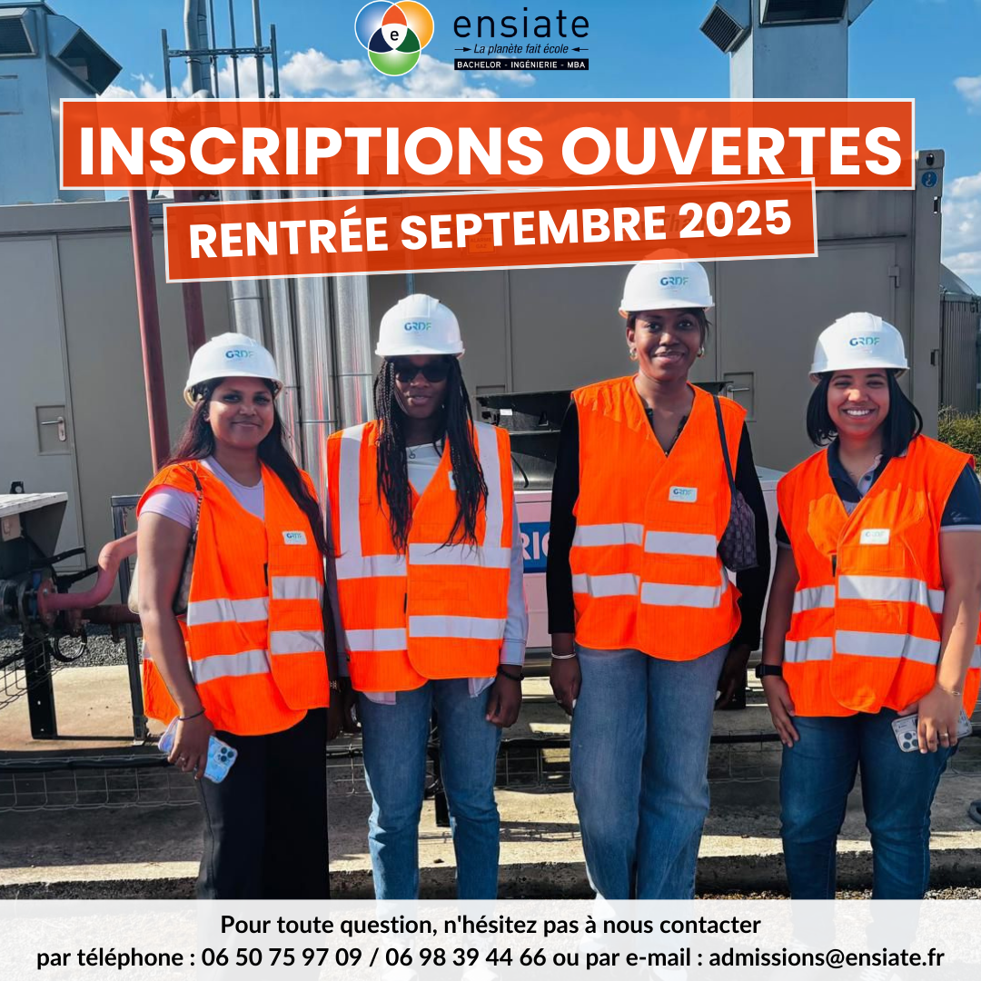 ENSIATE rentrée 2025 - 2026 Inscriptions ouvertes.