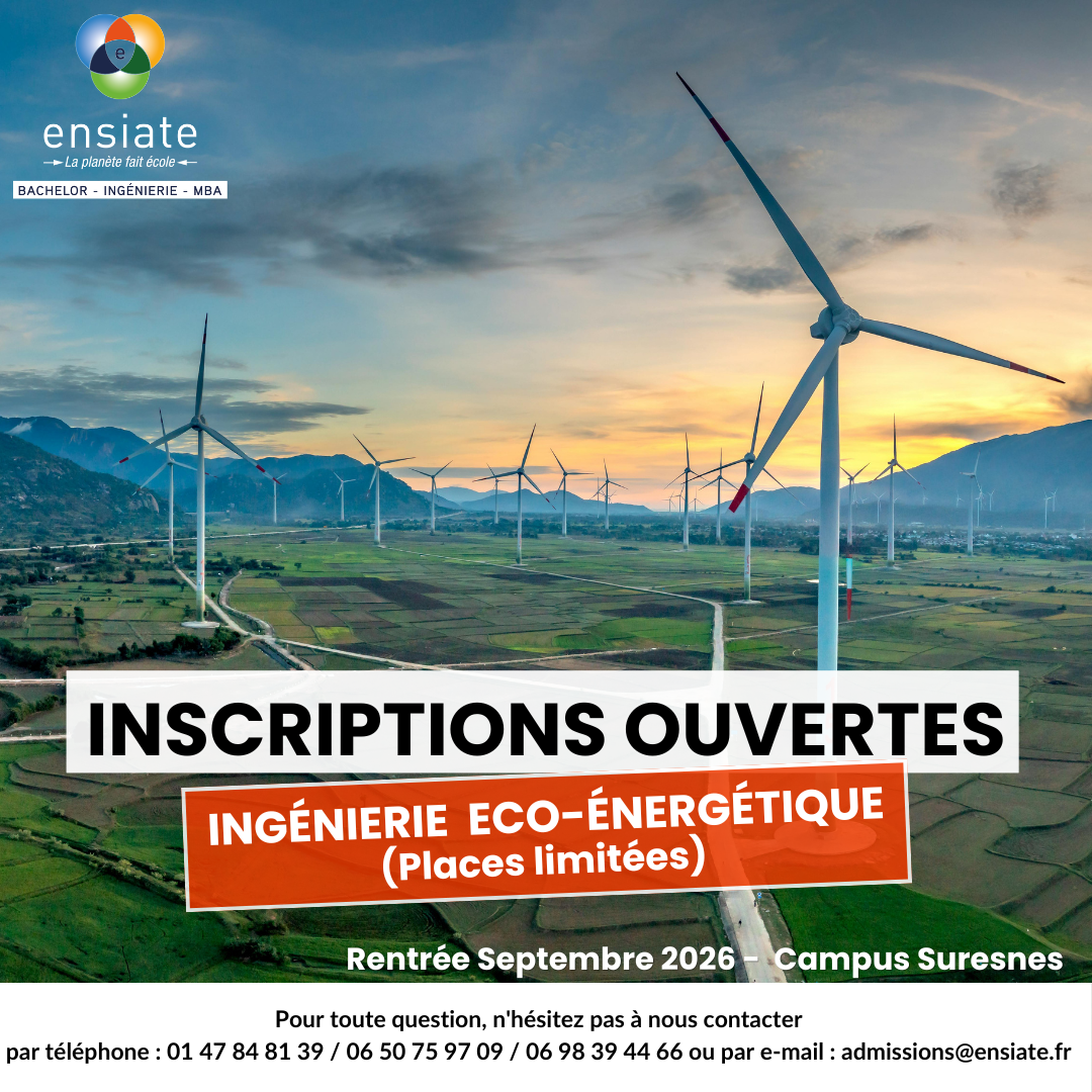 Ingénierie Eco-énergétique Rentrée Septembre 2026 - Campus Suresnes